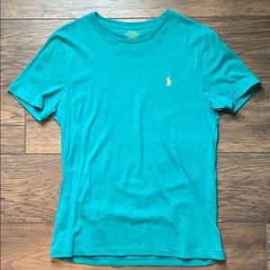 Men’s Medium Slim Teal Polo Ralph Lauren Shirt